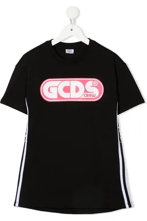GCDS Vestido estilo playera con logo