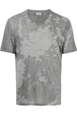 Saint Laurent Playera con estampado tie-dye