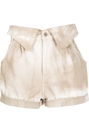 Stella McCartney Shorts de mezclilla con estampado tie-dye