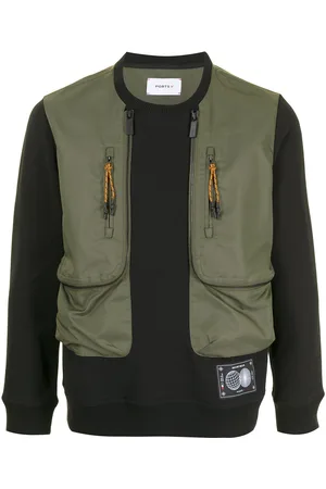 Ports V Sudadera a capas con cuello redondo