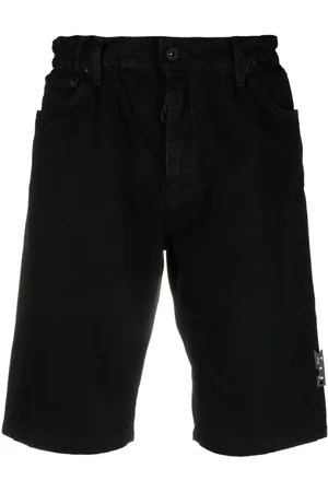 OFF-WHITE Shorts de mezclilla con logo