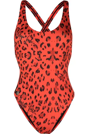 Philipp Plein Traje de baño con estampado de leopardo