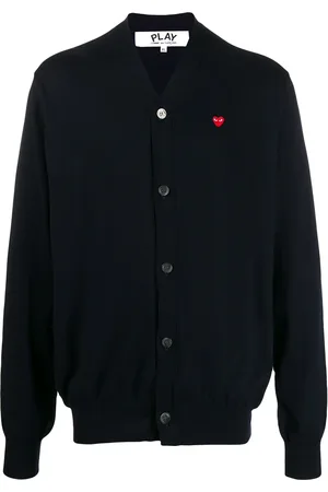 Comme des Garçons Cárdigan con logo y cuello en V