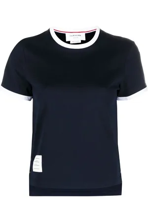 Thom Browne Playera con dobladillo asimétrico