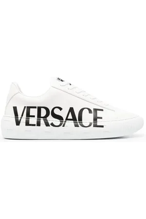 VERSACE Tenis bajos con logo Greca