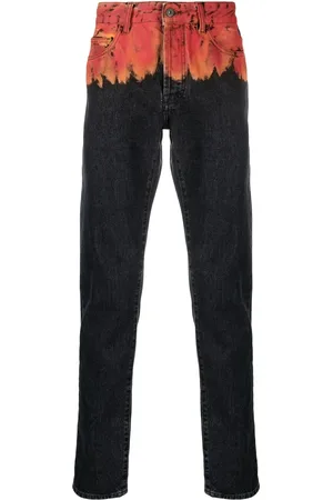 MARCELO BURLON Jeans con motivo de llamas
