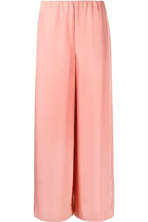 THEORY Pantalones anchos con tiro alto
