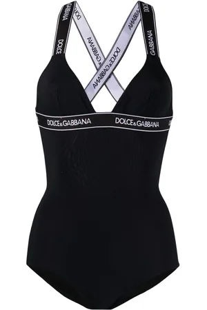 Dolce & Gabbana Traje de baño con logo en el ribete