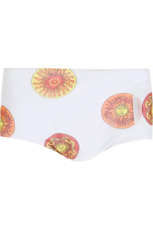 AMIR SLAMA Traje de baño con estampado de sol