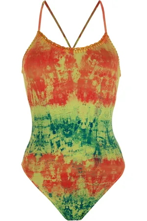 AMIR SLAMA Shorts de playa con estampado tie-dye