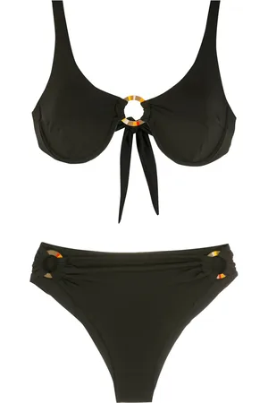 AMIR SLAMA Bikini con detalles de anillos
