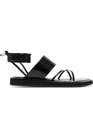 PARIS TEXAS Sandalias con efecto de piel de lagarto
