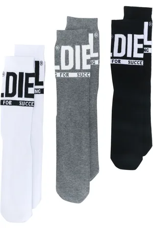 Diesel Juegos de tres pares de calcetines Skm-Ray con logo en jacquard