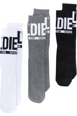 Diesel Juegos de tres pares de calcetines Skm-Ray con logo en jacquard
