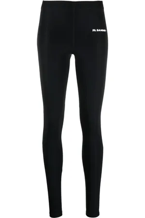 Jil Sander Leggins con logo estampado