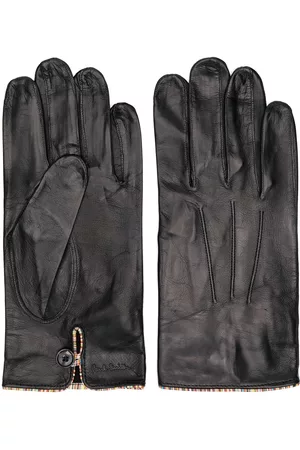 Paul Smith Hombre Guantes - Striped trim leather gloves
