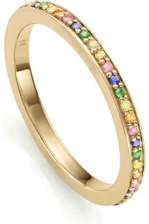 Monica Vinader Anillo fino con zafiros