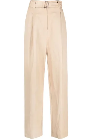 Msgm Pantalones rectos con cinturón