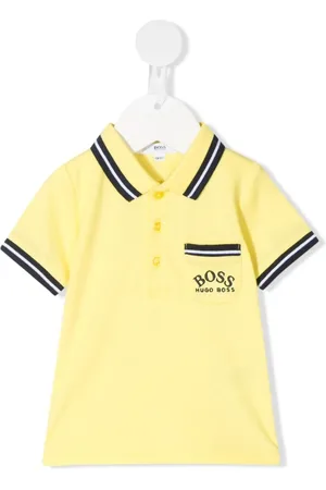 HUGO BOSS Playera tipo polo con ribete de rayas