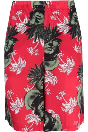 UNDERCOVER Shorts deportivos estampados