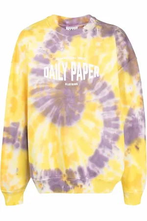 Daily paper Sudadera con estampado tie-dye de x Newseum