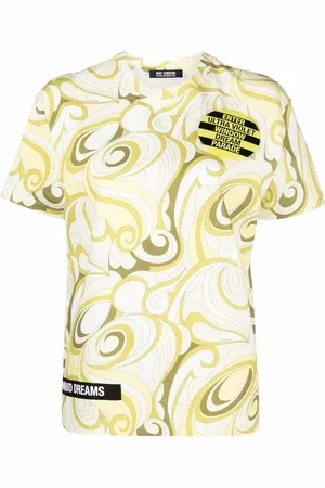 RAF SIMONS Playera con estampado abstracto