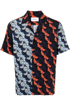 Ports V Camisa floral con paneles