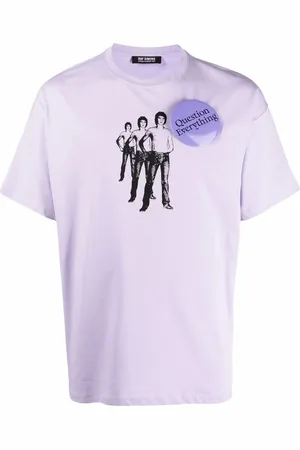 RAF SIMONS Playera con chapa Question Everything