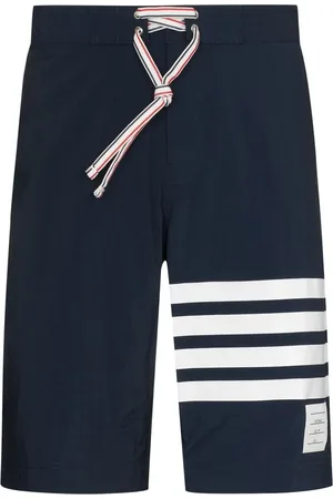 Thom Browne Shorts de playa con cuatro rayas