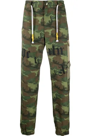 Palm Angels Pantalones cargo con estampado militar