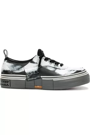 YOHJI YAMAMOTO Tenis bajos con estampado de salpicadura de pintura