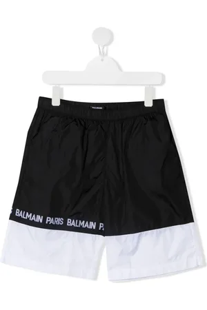 Balmain Shorts de playa con diseño color block