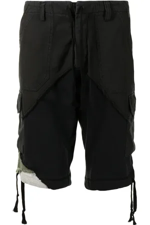 GREG LAUREN Shorts cargo con efecto envejecido