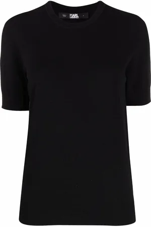 Karl Lagerfeld Top tejido con logo en jacquard