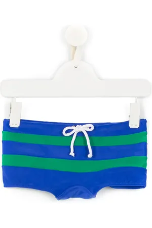AMIR SLAMA Shorts de playa con estampado de rayas