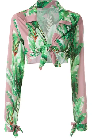 AMIR SLAMA Top corto estampado