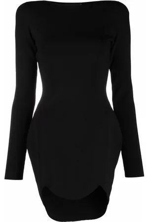 Dsquared2 Vestido tejido con dobladillo festoneado