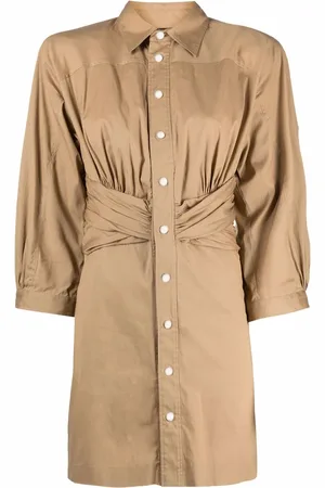 Dsquared2 Vestido camisero con diseño fruncido