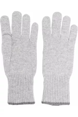 Brunello Cucinelli Guantes tejidos de cachemira
