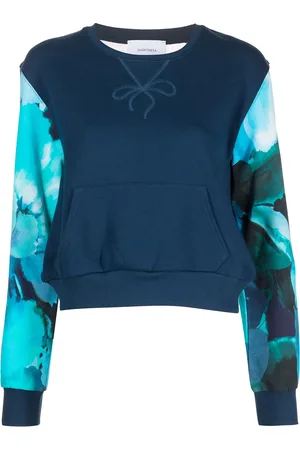 Marchesa Notte Sudadera con panel translúcido