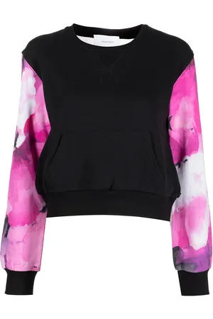 Marchesa Notte Sudadera con panel translúcido