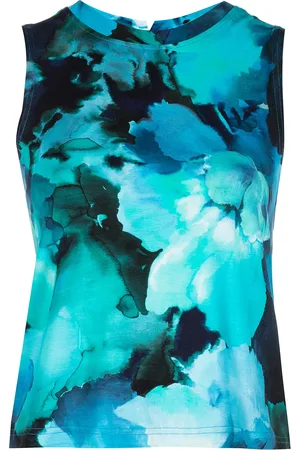 Marchesa Notte Top con estampado tie-dye