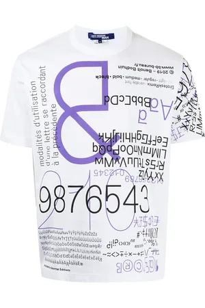 JUNYA WATANABE Playera con estampado tipográfico