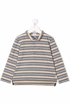 KNOT Playera tipo polo con motivo de rayas