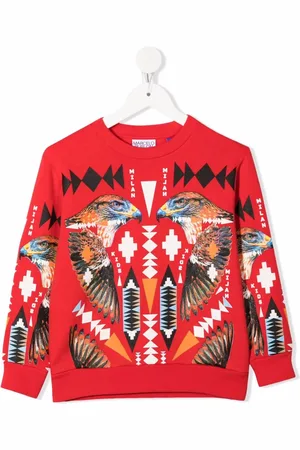 MARCELO BURLON Sudadera con motivo de halcón