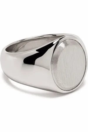 TOM WOOD Anillo ovalado en plata de ley