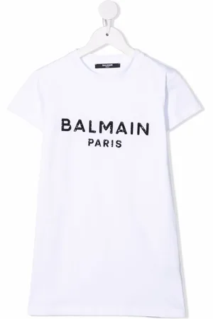 Balmain Vestido estilo playera con lentejuelas