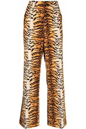 Serafini Pantalones anchos con animal print