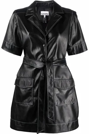 Ganni Vestido camisero corto