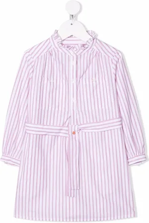 BONPOINT Vestido camisero con estampado de rayas